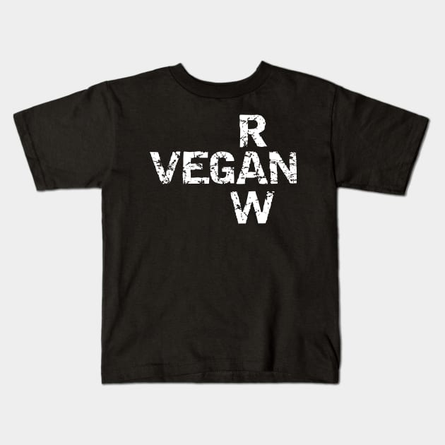 Raw Vegan Kids T-Shirt by MisterMash